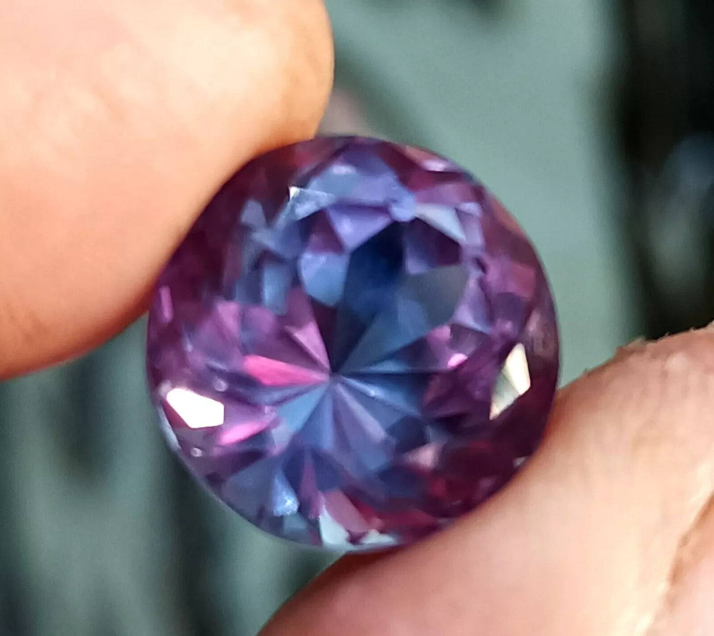 NATURAL Flower Cut Ceylon Bi-Color Sapphire Loose CERTIFIED GEMSTONE 11.20 Ct