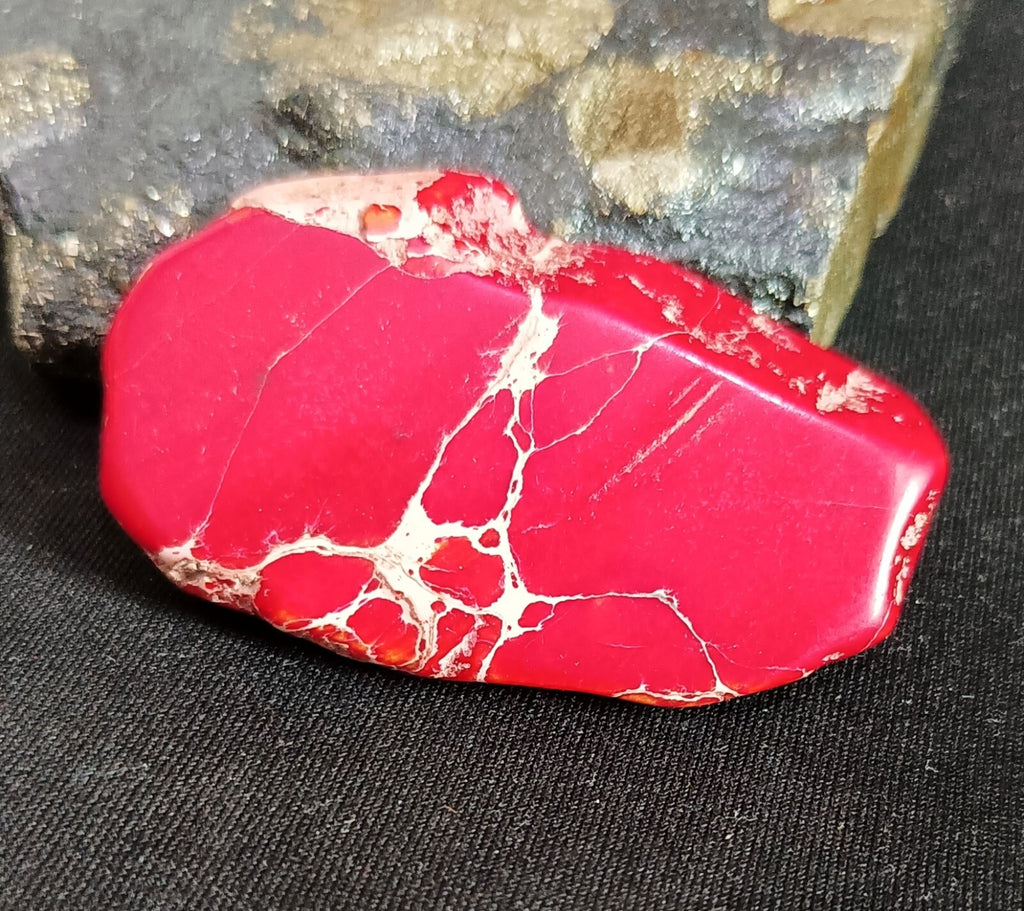 82.70 Ct Natural Arizona Superior Red Turquoise Slab Rough Certified Gemstone