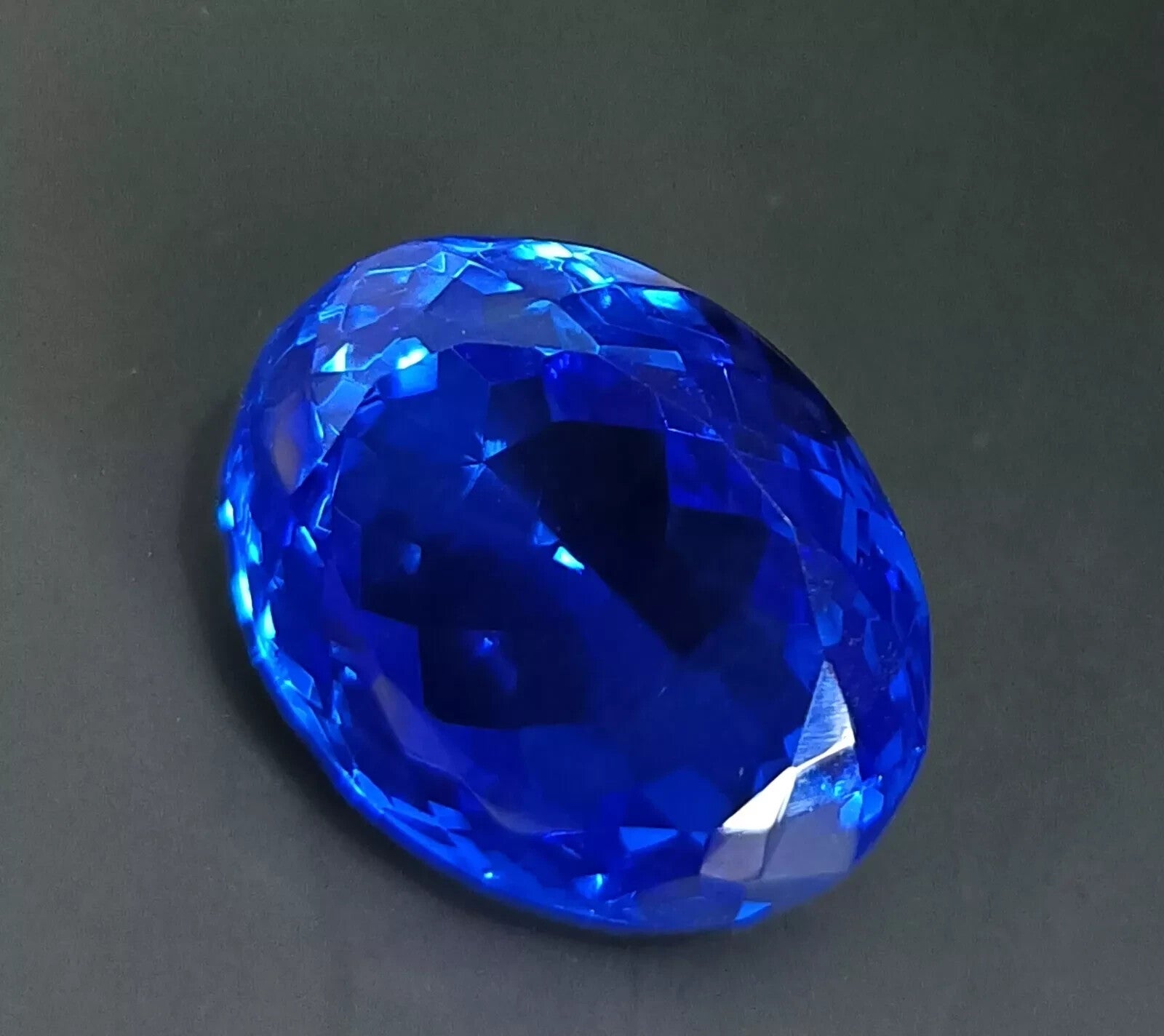 21 Ct A+ Natural Kashmiri Blue Sapphire Loose Gemstone Oval Cut EGL Certified