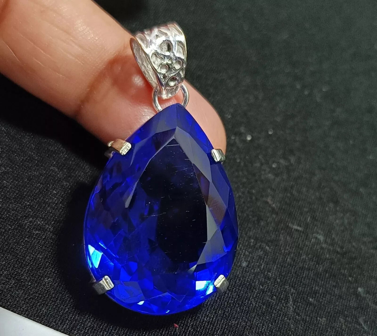 Certified Natural 67.25 Ct Brazilian Blue Pear Topaz Pendant Loose Gemstone