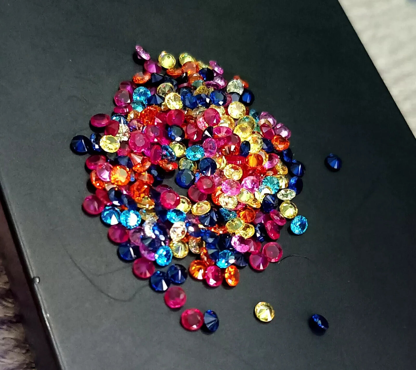 Natural Mix Color Sapphire 4 mm Cut Round 20 Piece Certified Loose Gemstone Lot