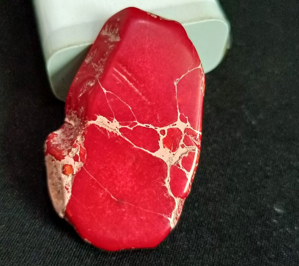 82.70 Ct Natural Arizona Superior Red Turquoise Slab Rough Certified Gemstone