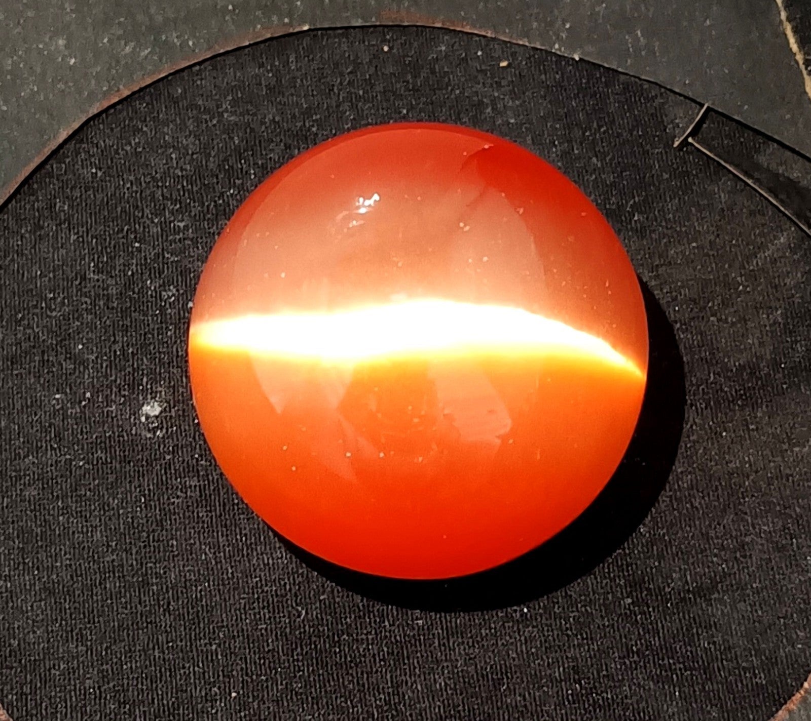 Chrysoberyl 446.5 Ct Natural Orange Cats Eye Ball Cut Loose Certified Gemstone