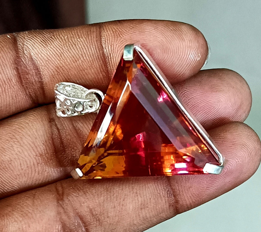 EGL Certified 109.35Ct FANCY Natural Zultanite 925 Silver Pendant Loose Gemstone