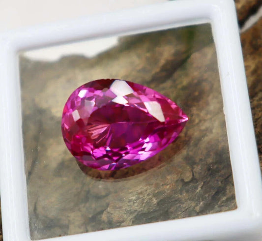 NATURAL Loose Montana Bi-Color Change Sapphire Pear Cut GEMSTONE 10.35 Ct