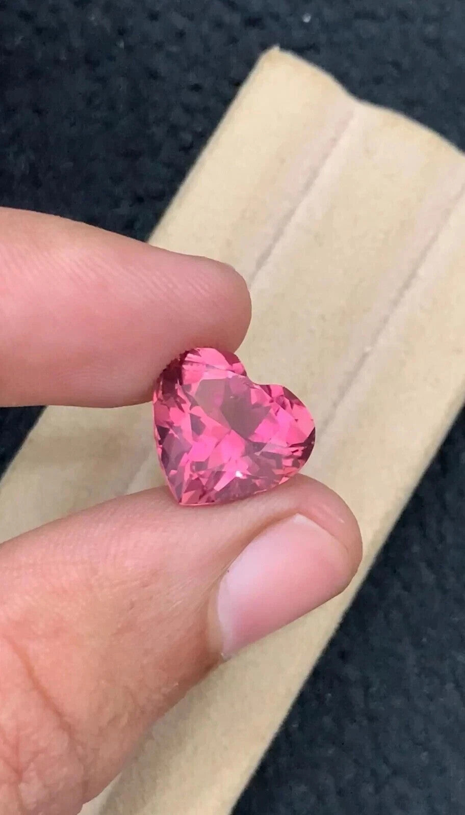 7.31 Ct Certified Ceylon Flawless Natural Pink Sapphire Heart Loose Gemstone1