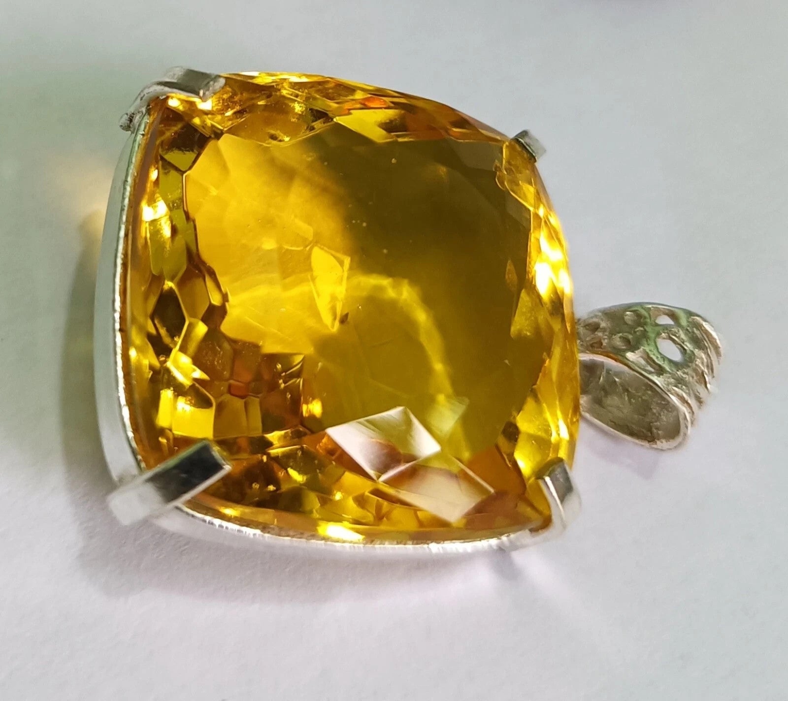 EGL Certified Natural 100.20 Ct Brazilian Cushion Topaz Pendant Loose Gemstone