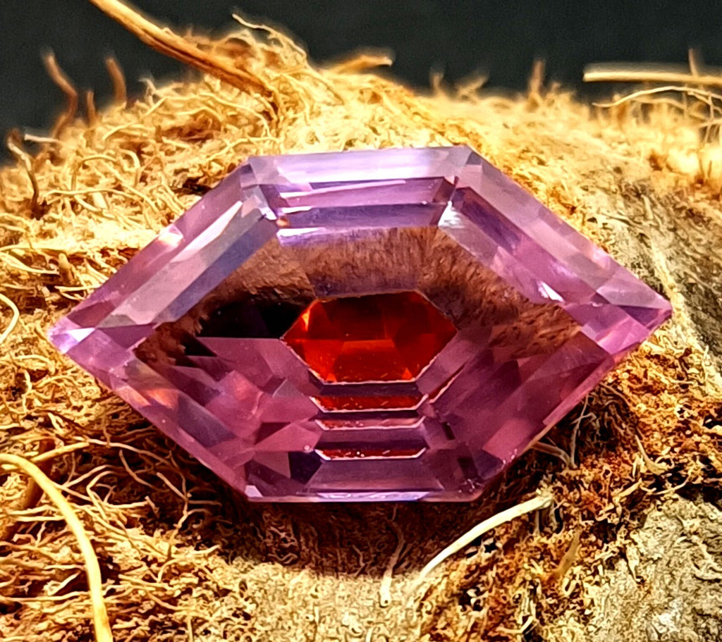 24.70 Ct A++ NATURAL Ceylon PITAMBARI Sapphire Bi-Color Certified Fancy GEMSTONE