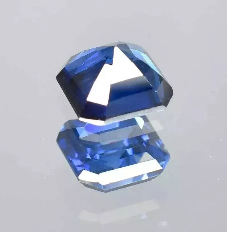 AAA 10.45 CT Natural Blue Sapphire Asscher Cut Loose Gemstone Certified
