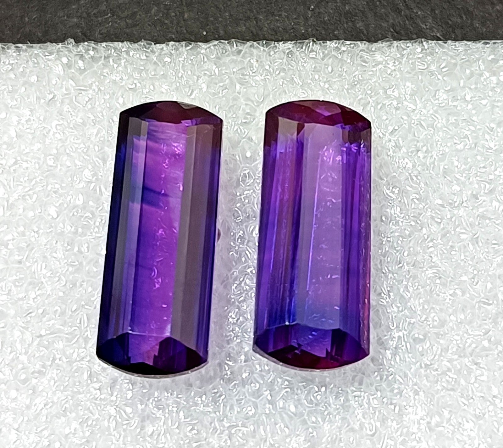 40.70 Ct Natural Brazil Purple Amethyst Emerald Cut CERTIFIED Loose Gemstone