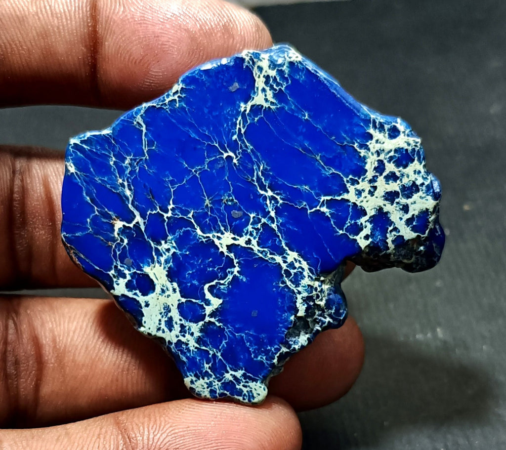 92.80 Ct Natural Arizona Superior Blue Turquoise Slab Rough Certified Gemstone