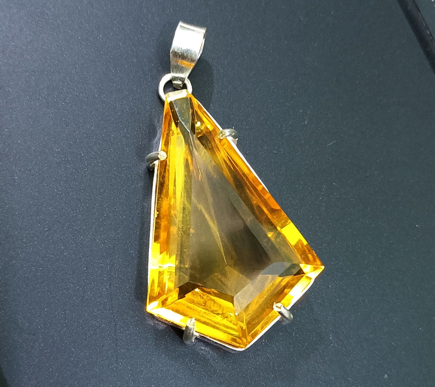Yellow Fancy Topaz Pendant Certified Natural 63.55 Ct Gift For Loved Ones.