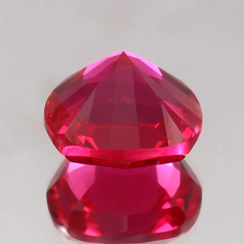 AAA Mozambique Pegion Red Ruby Mastercut Cushion Loose Stepcut Gemstone 15x15 MM