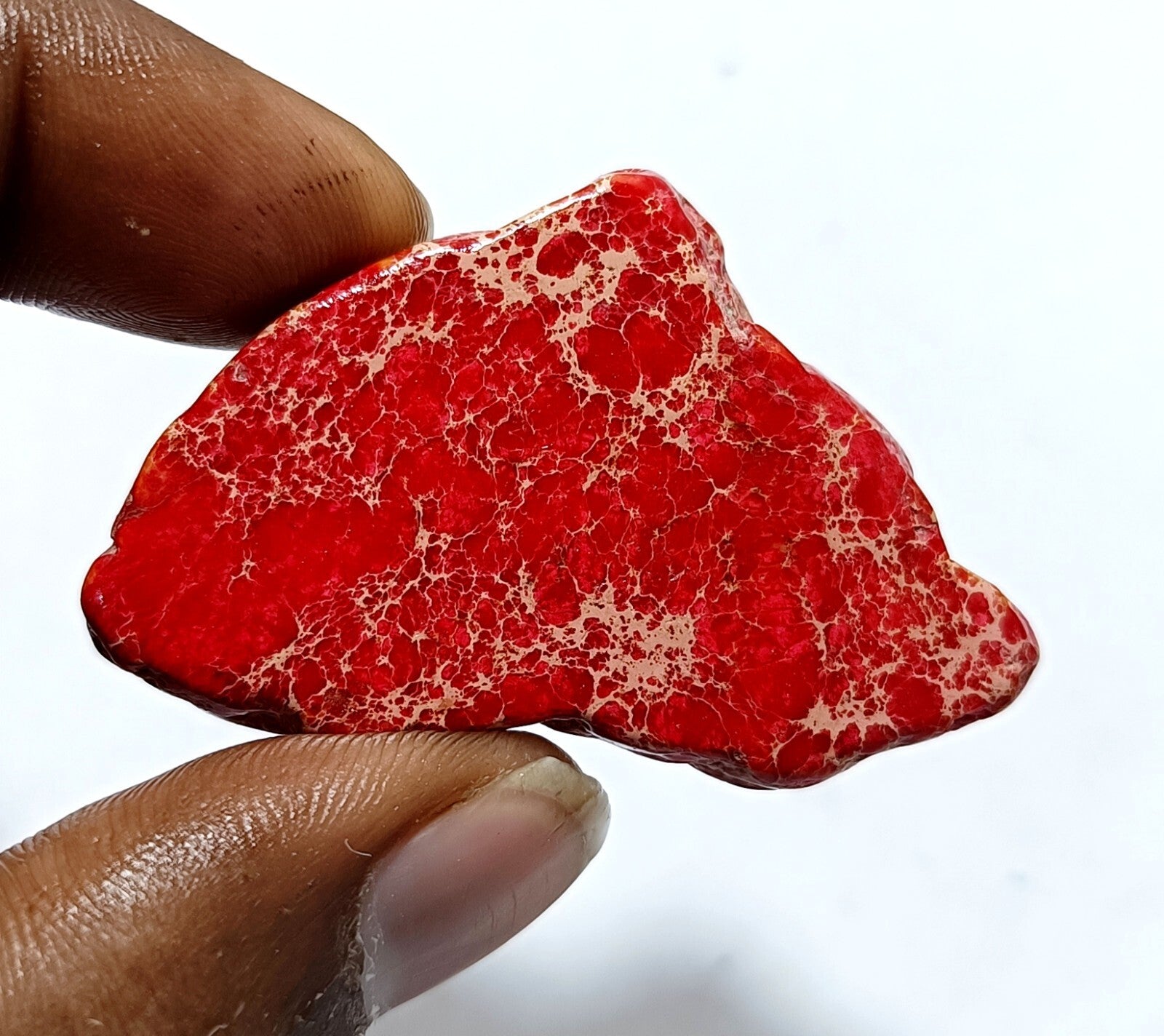 58.5 Ct Natural Arizona Superior Red Turquoise Slab Rough Certified Gemstone
