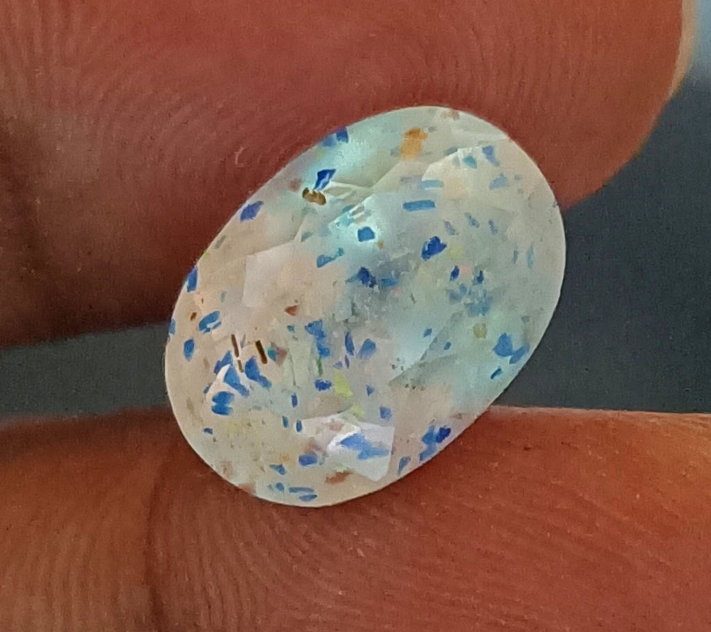 12.80Ct Lepidocrocite Bloodshot Oval Natural Super Seven Cacoxenite Jewlery Gems