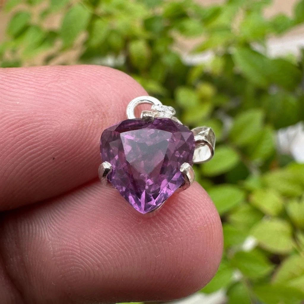 10Ct Certified Alexandrite Pendant | Natural Color-Change Gemstone in 925 Silver