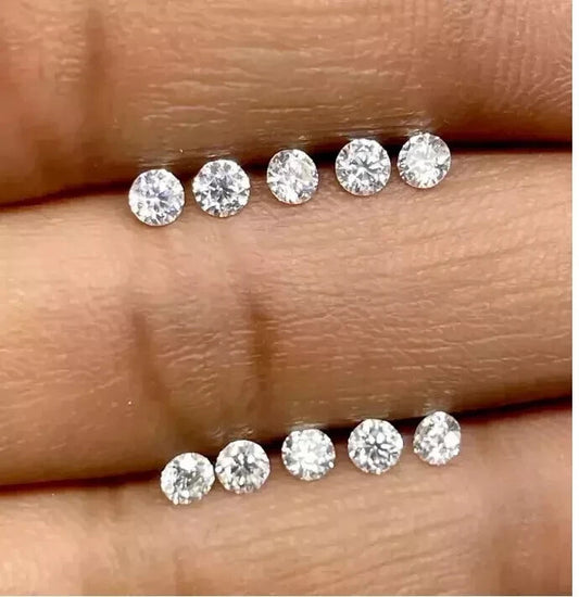 Natural Certified 3 mm White Sapphire Lot Round 18 Pcs Certified Loose Gemstone