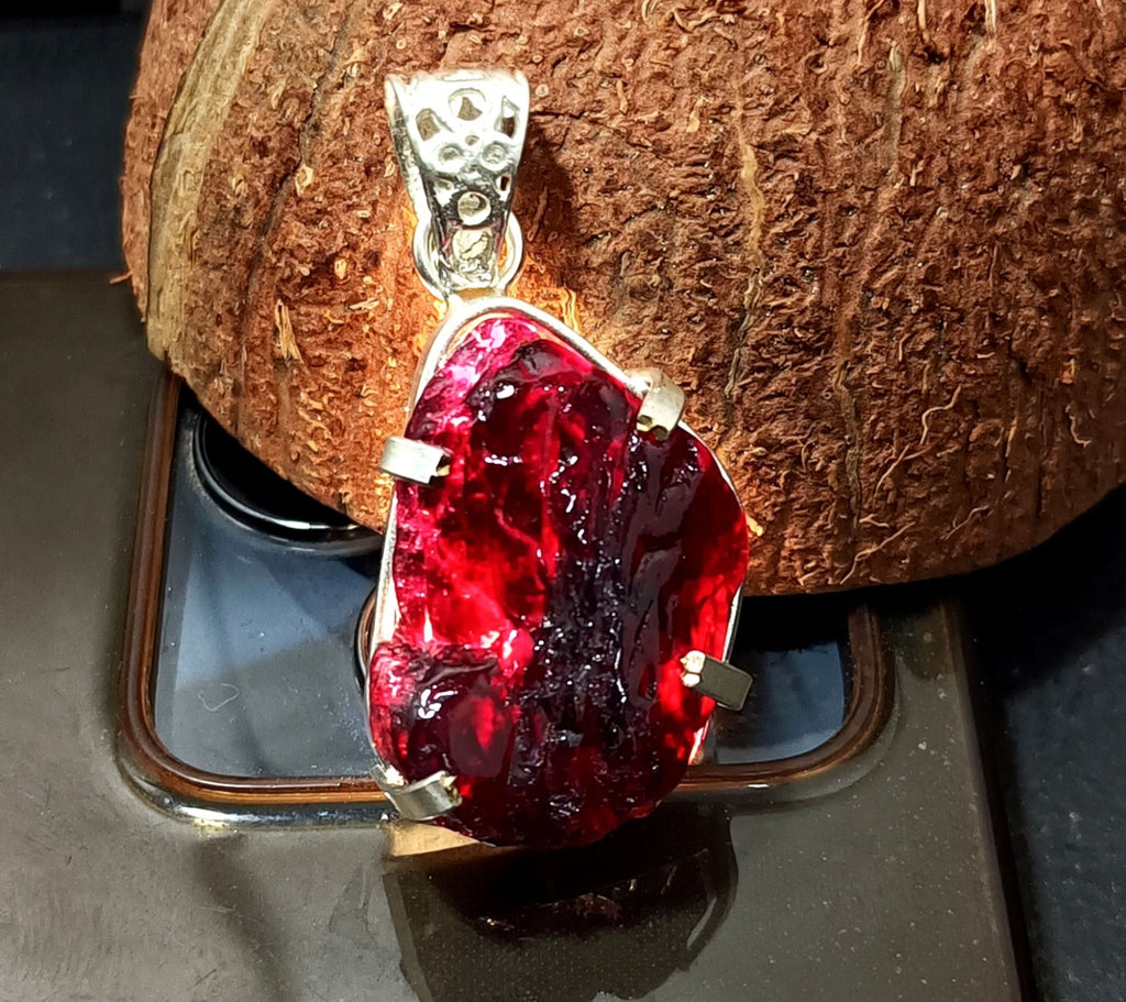 EGL Certified 73.00 Ct Natural PAINITE 925 Solid Silver Pendant LOOSE Gemstone