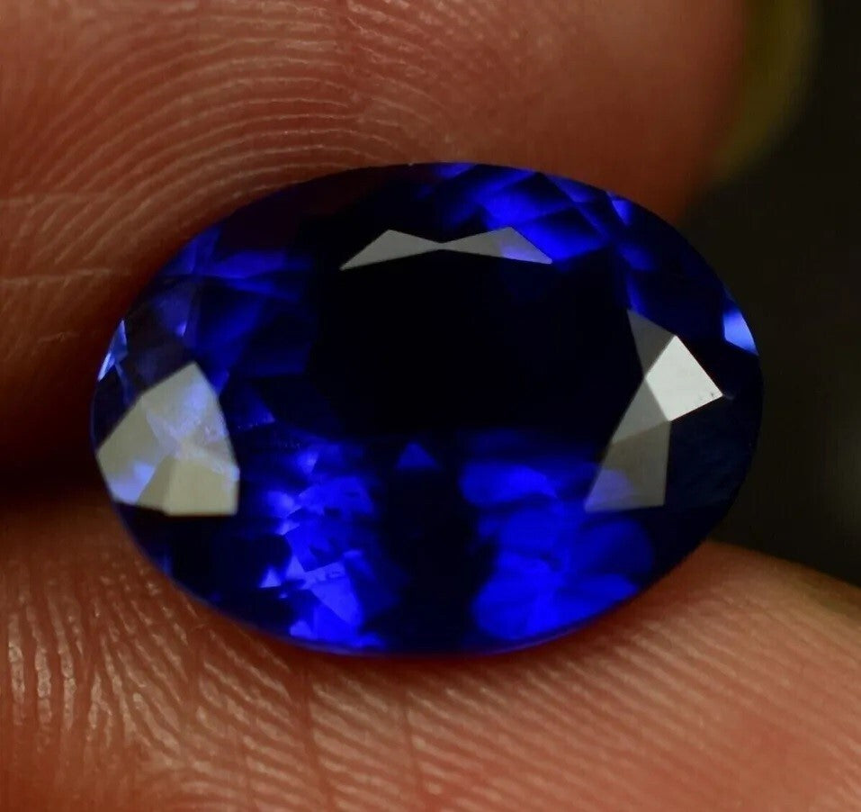 10.00 Ct AAA+ Natural Kashmiri Blue Sapphire Loose Gemstone Cut EGL Certified