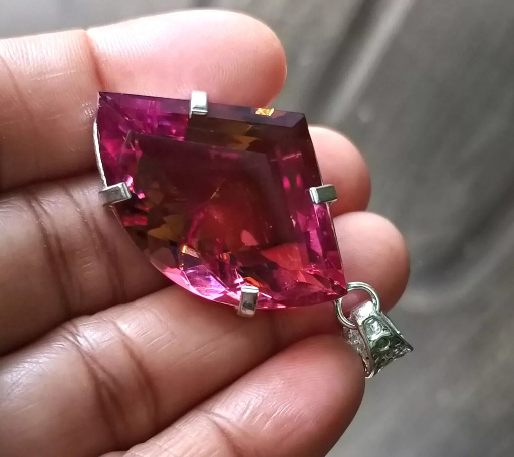 EGL Certified 73.70 Ct FANCY Natural Zultanite 925 Silver Pendant Loose Gemstone