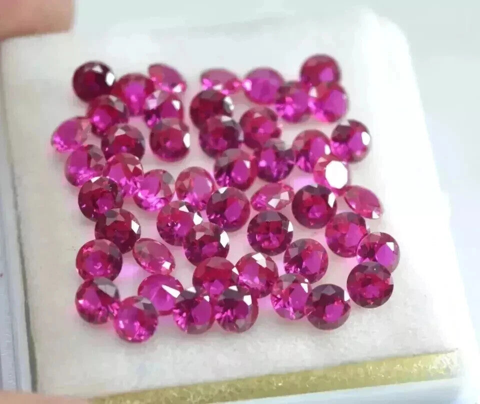 Pink Sapphire Natural Calibrated Round 6 mm 15 Pcs Lot jewelry Making Gemstone