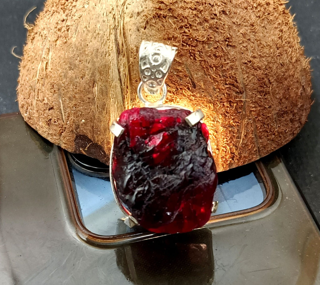 EGL Certified 99.05 Ct Natural PAINITE 925 Solid Silver Pendant LOOSE Gemstone