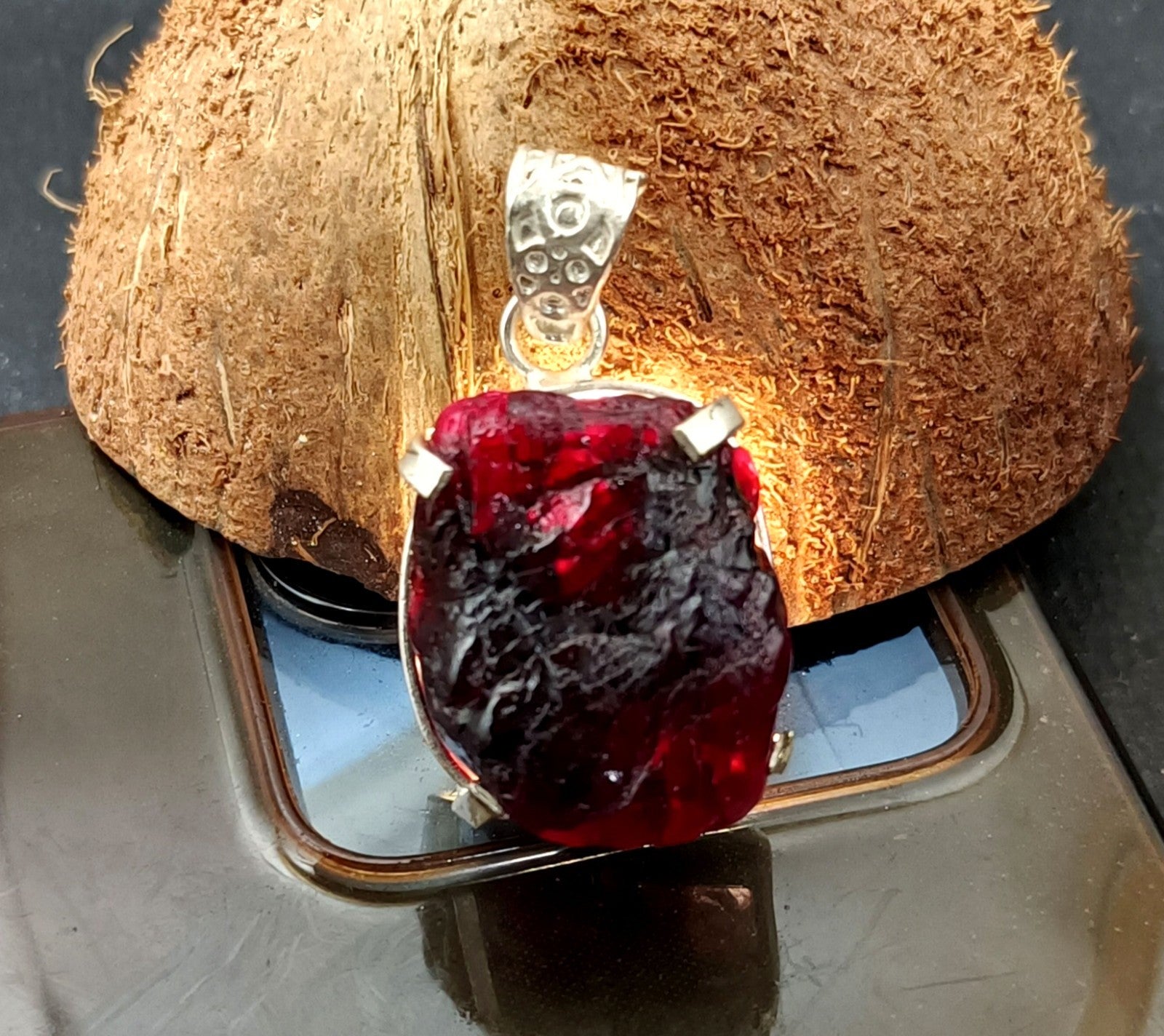 EGL Certified 99.05 Ct Natural PAINITE 925 Solid Silver Pendant LOOSE Gemstone