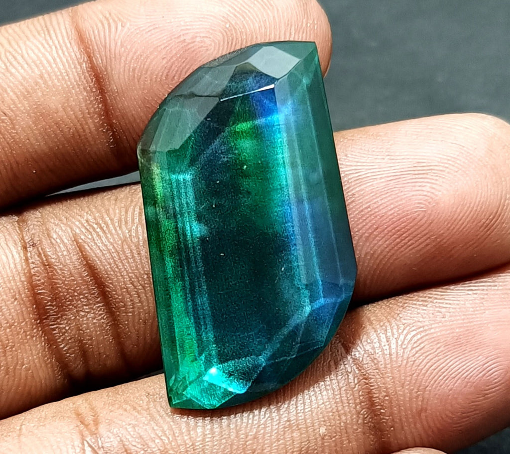 41.05 Ct Natural Ammolite Opal-Like Organic Doublet Loose EGL CERTIFIED GEMSTONE