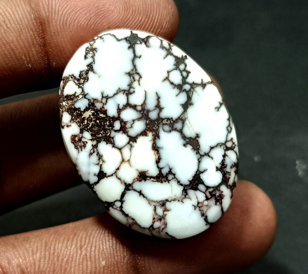 70.90 Ct Natural Turquoise Arizona White oval Cut Loose Gemstone