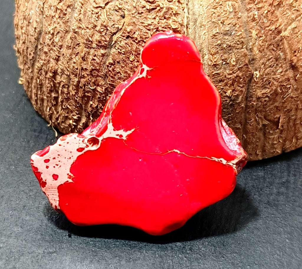 45.35 Ct Natural Arizona Superior Red Turquoise Slab Rough Certified Gemstone