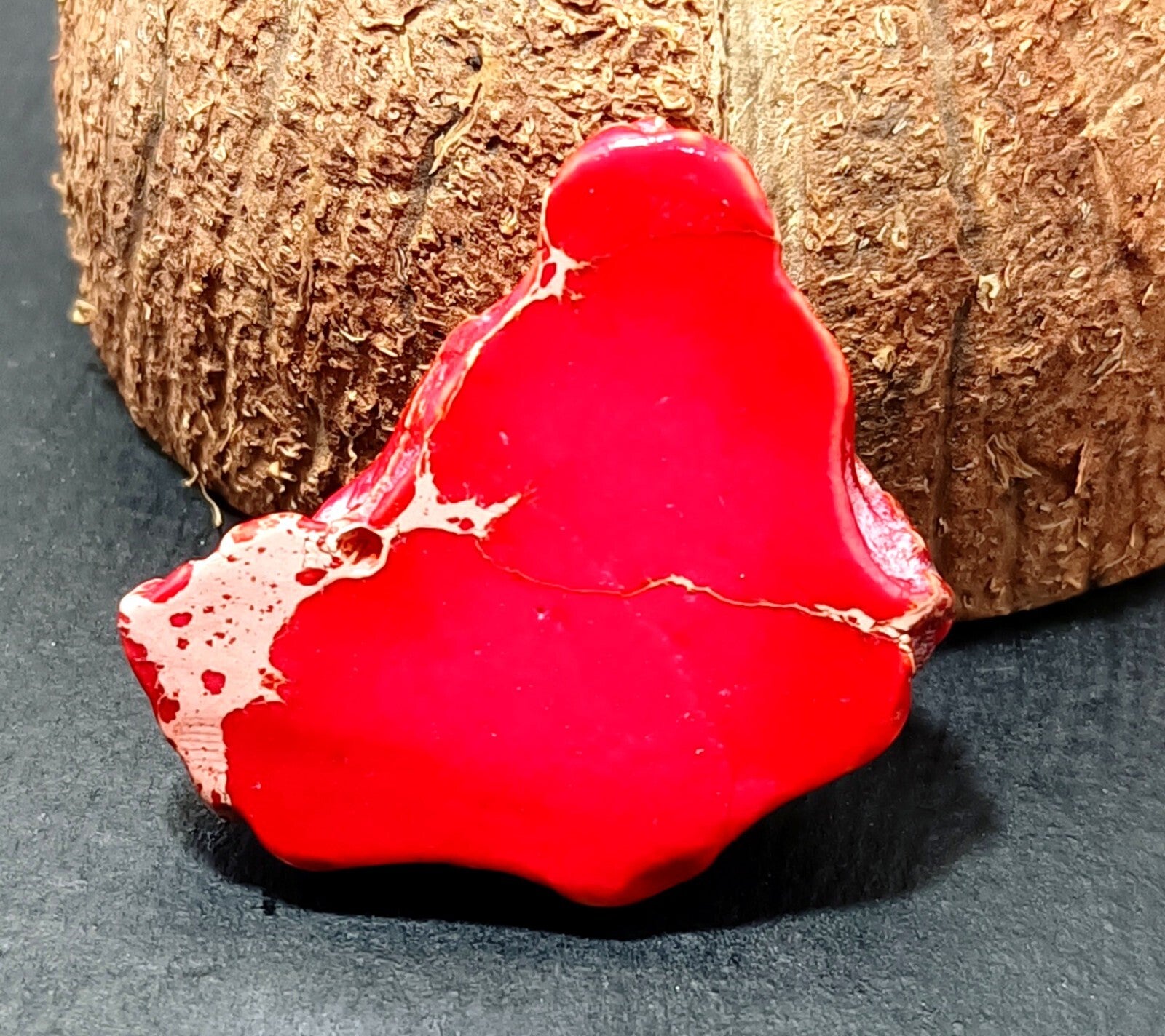 45.35 Ct Natural Arizona Superior Red Turquoise Slab Rough Certified Gemstone