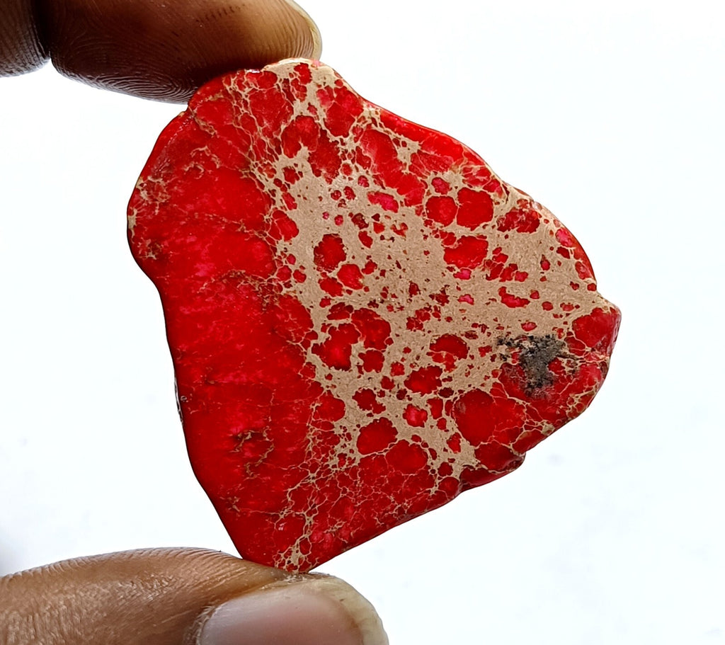 77.5 Ct Natural Arizona Superior Red Turquoise Slab Rough Certified Gemstone