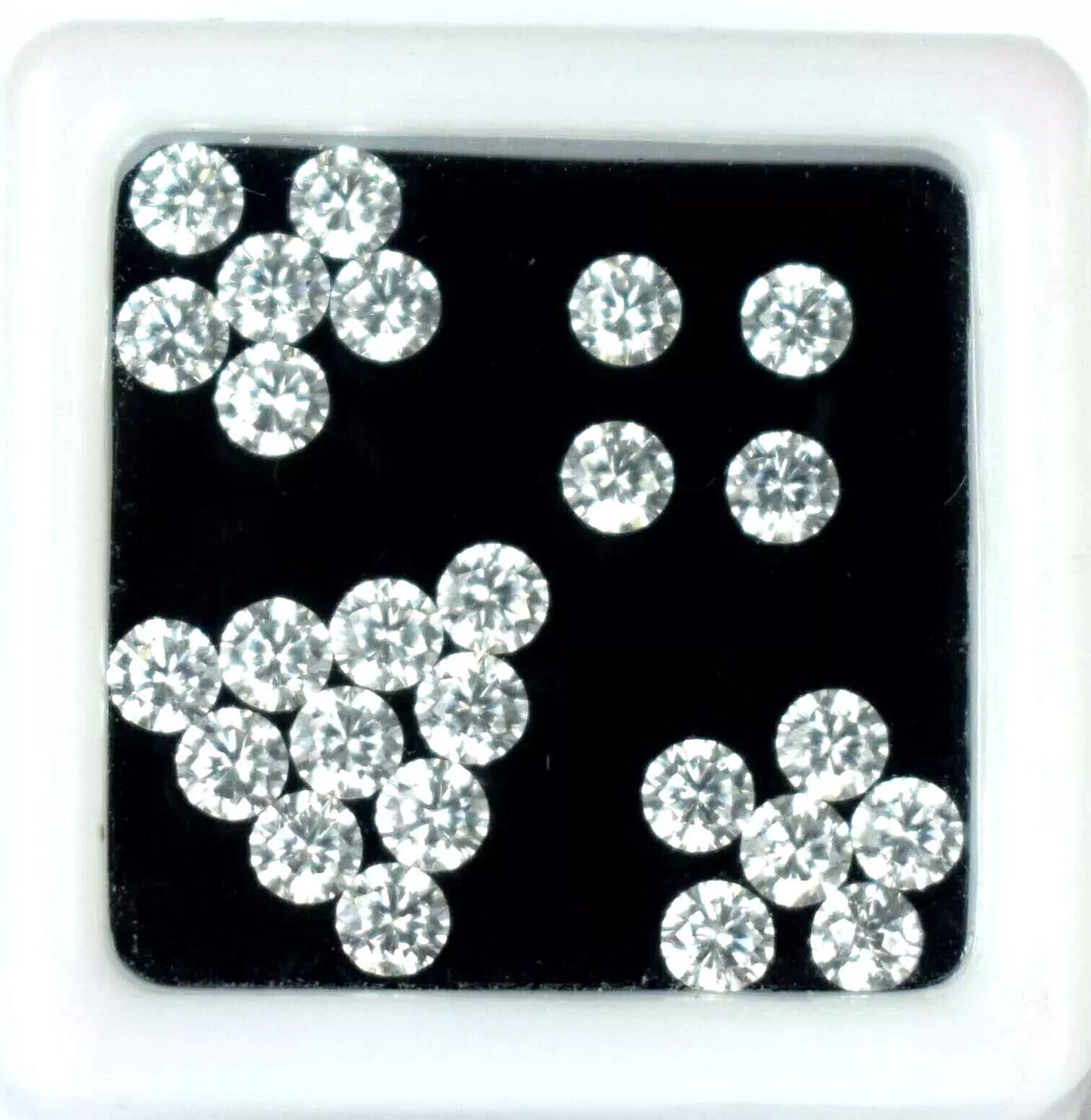 10 x 10 mm Natural Certified White Sapphire Lot Round 10 Pcs Certified Gemstone
