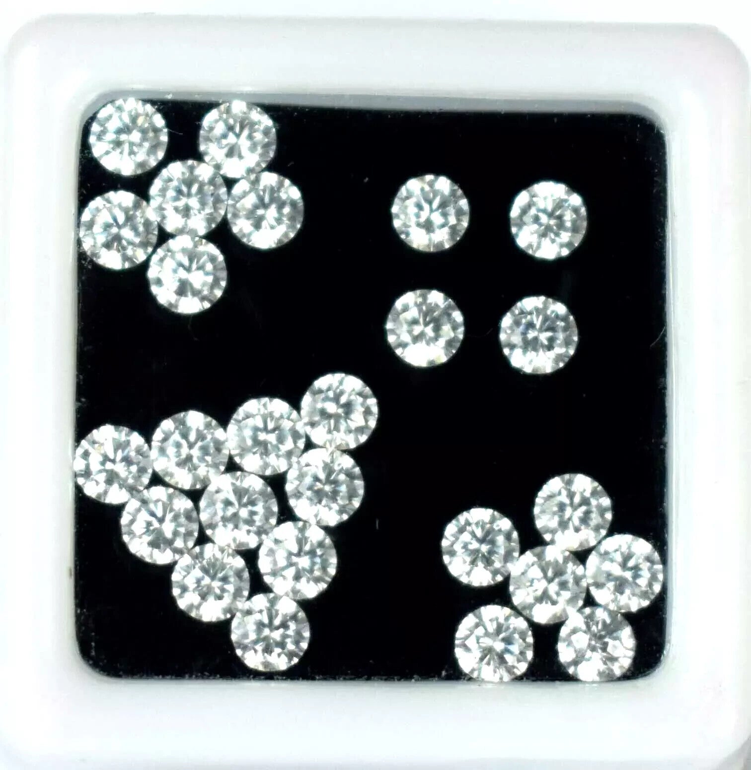 10 x 10 mm Natural Certified White Sapphire Lot Round 10 Pcs Certified Gemstone