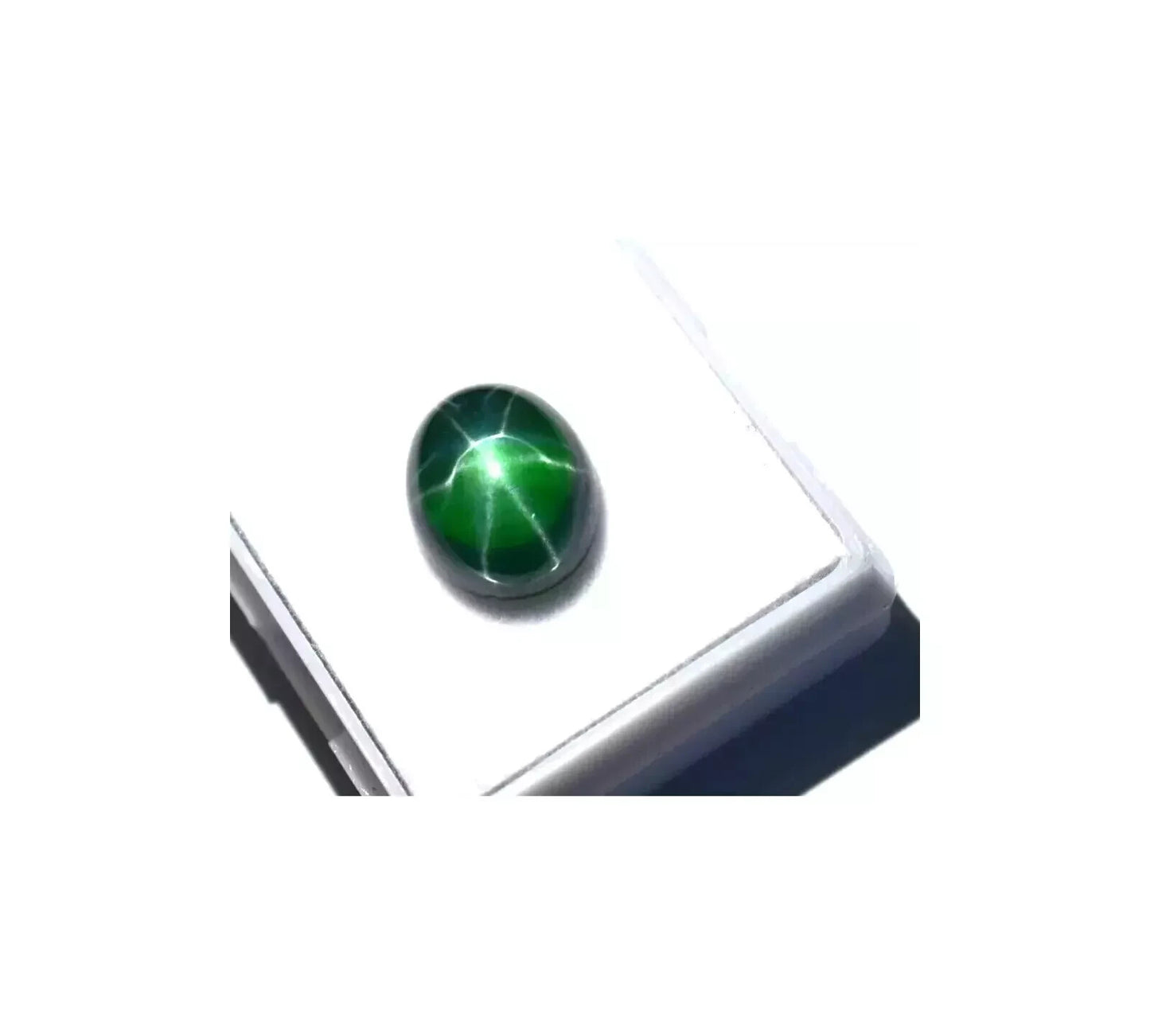 Natural Green Star Sapphire New 9.65 CT Cabochon Cut Loose Certified Gemstone