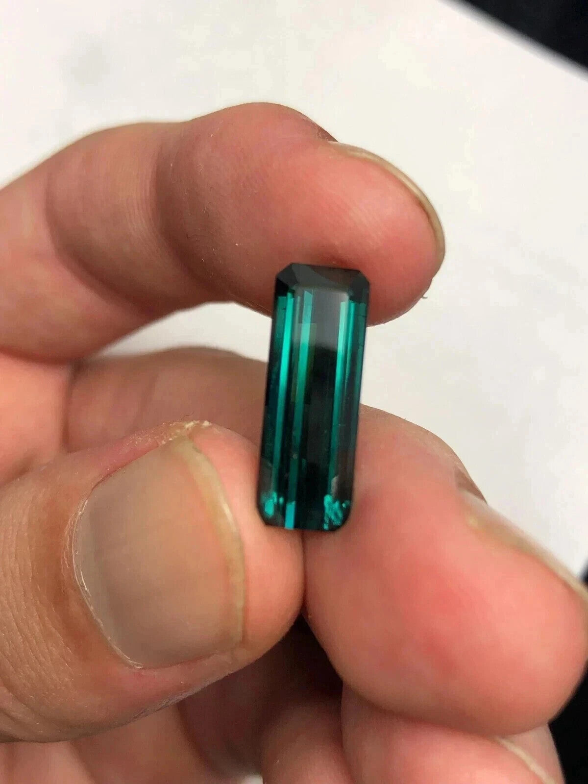 10.79 Ct Certified Natural Paraiba Tourmaline Blue Green Emerald Loose Gemstone