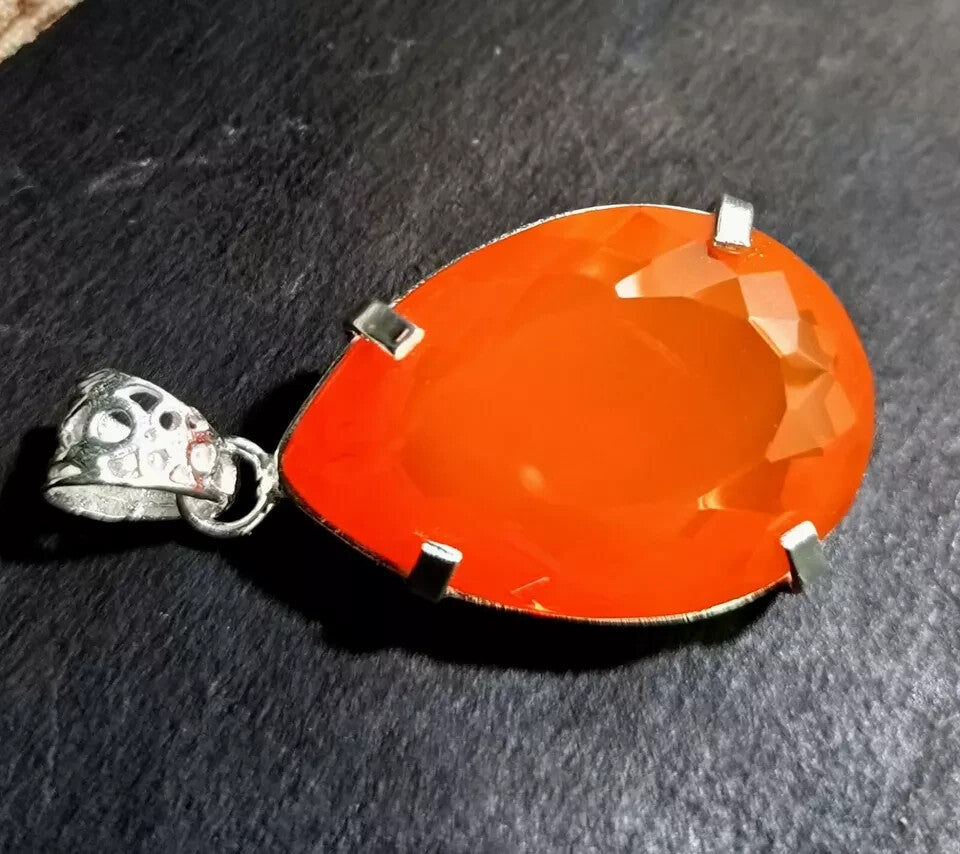 Certified 85.80 Ct Natural Opal Pear Cut 925 Solid Silver Pendant Loose Gemstone