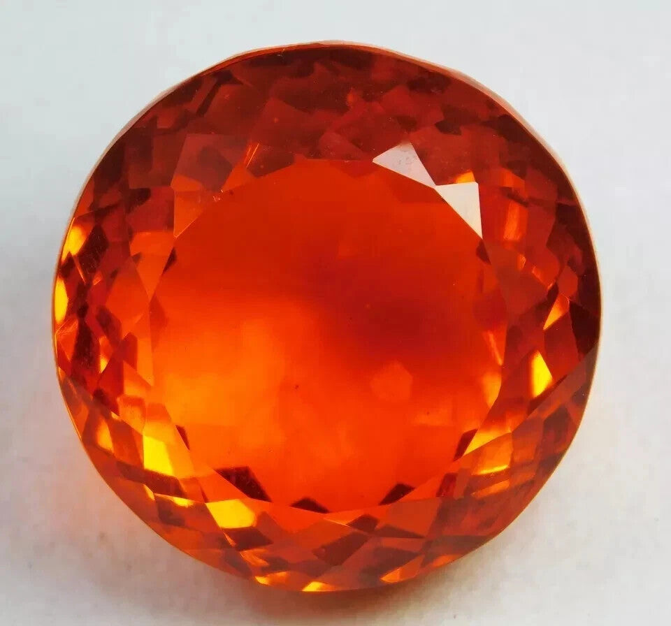 127.30 Ct Natural Brazilian Orange Topaz Round Cut EGL Certified Loose Gemstone