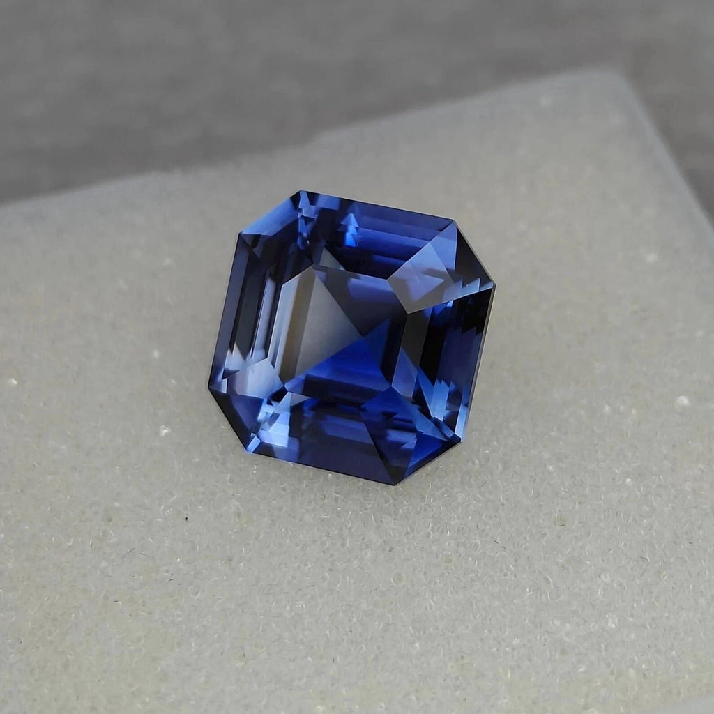 10.23 Ct Natural Kashmir Blue Sapphire Rare Certified Asscher Cut Loose Gemstone