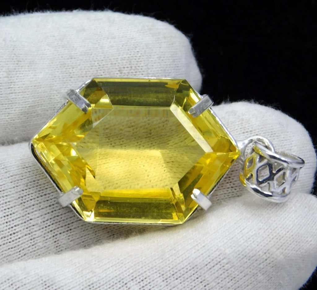 102.25 Ct EGL Certified Natural Topaz 925 Solid Silver Pendant Loose Gemstone