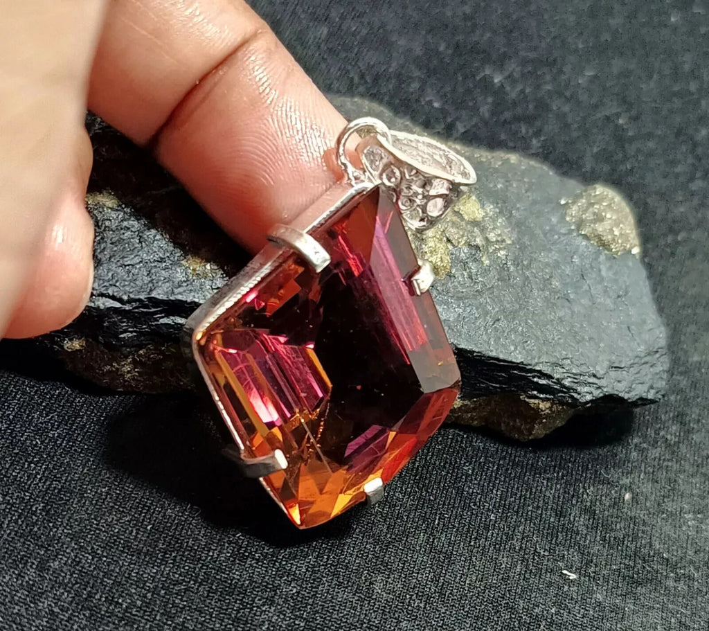 EGL Certified 69.70 Ct FANCY Natural Zultanite 925 Silver Pendant Loose Gemstone