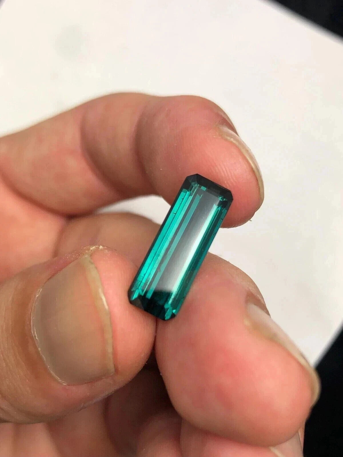 10.79 Ct Certified Natural Paraiba Tourmaline Blue Green Emerald Loose Gemstone