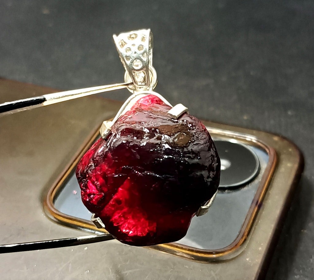 EGL Certified 101.35 Ct Natural PAINITE 925 Solid Silver Pendant LOOSE Gemstone