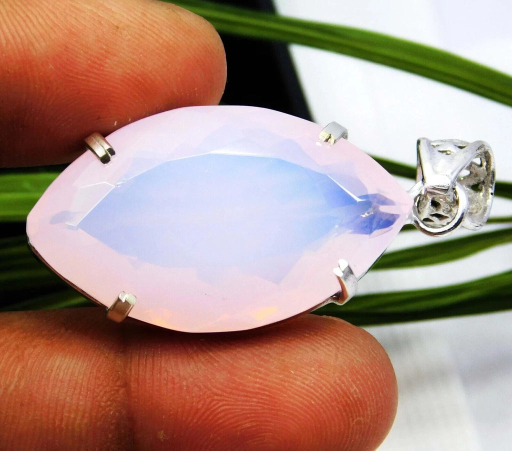 EGL Certified 61.50 Ct Natural Opal 925 Solid Silver Pendant Loose Gemstone