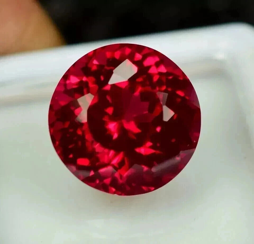 10.22 Ct+ Natural Certified BURMA Pigeon Blood Red Ruby Unheated Loose Gemstone