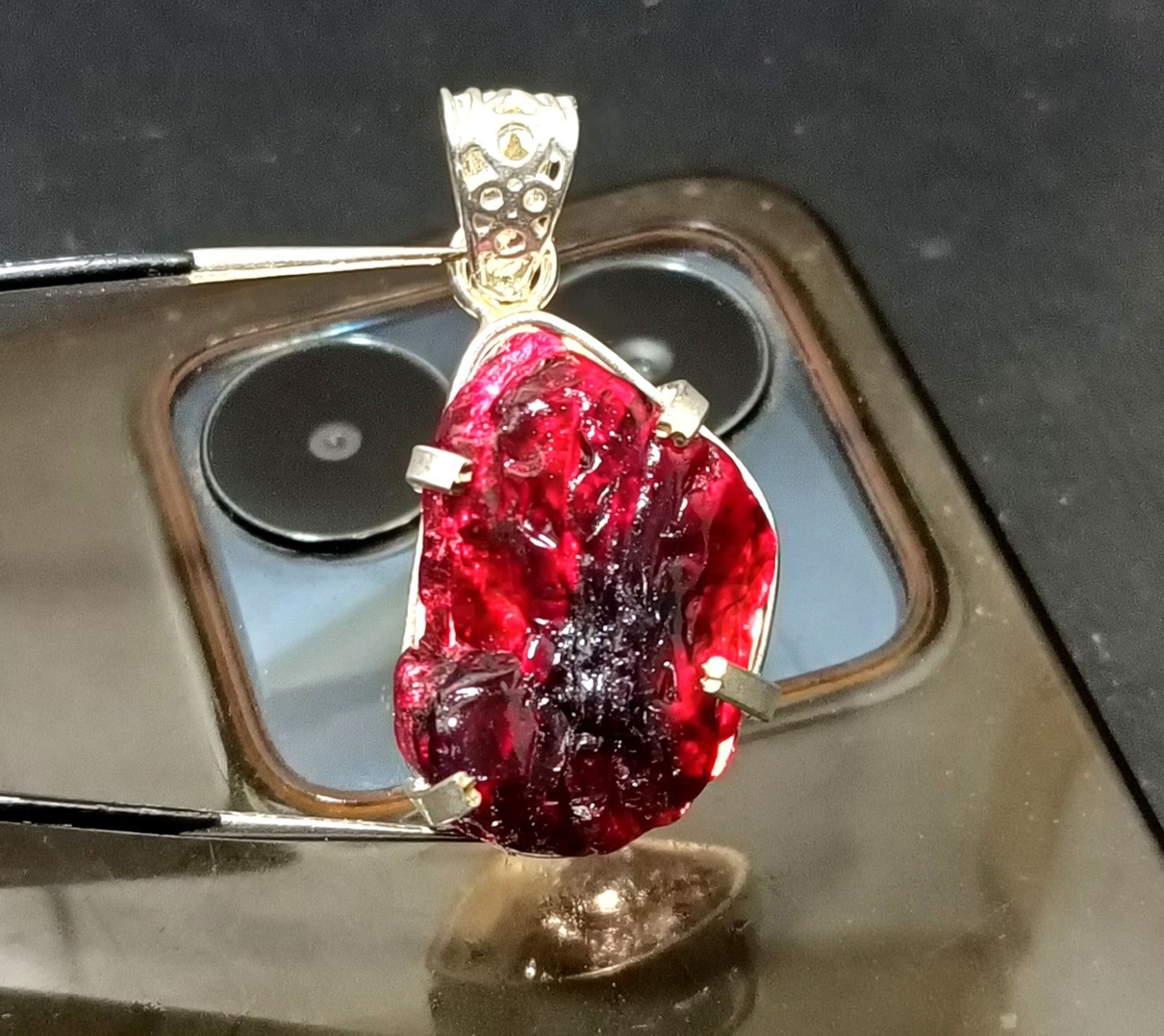 EGL Certified 73.00 Ct Natural PAINITE 925 Solid Silver Pendant LOOSE Gemstone