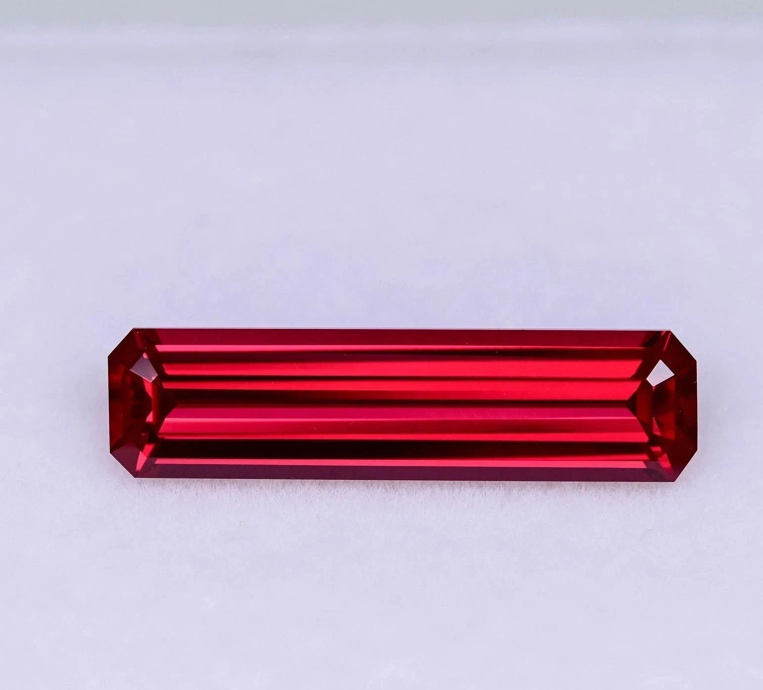 4.75 Ct GIE Certified Natural Mozambique Red Ruby Emerald Cut Loose Gemstone