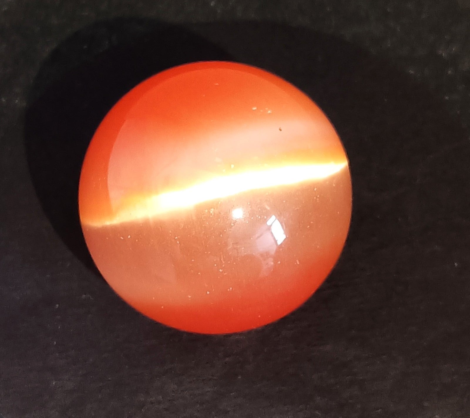 Chrysoberyl 446.5 Ct Natural Orange Cats Eye Ball Cut Loose Certified Gemstone