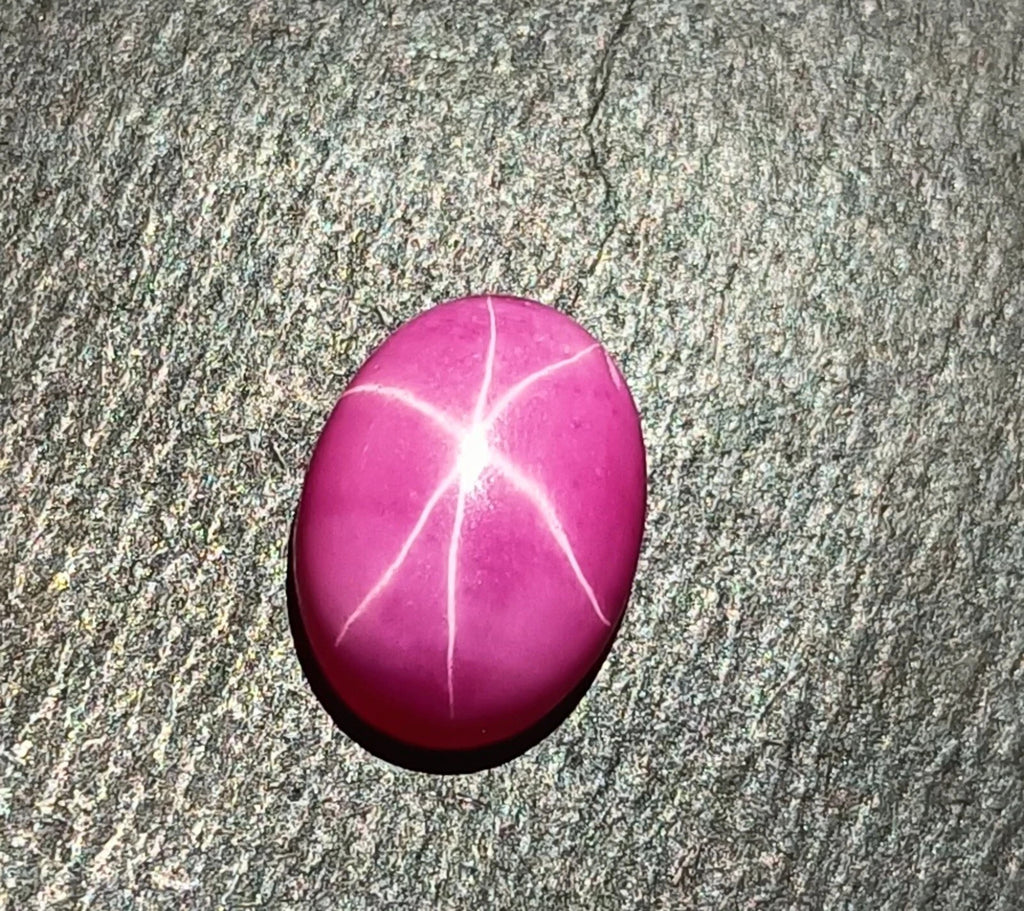 6 Rays Star Sapphire 10.15 Ct Flawless Baby Pink Cabochon Oval Loose Gemstone