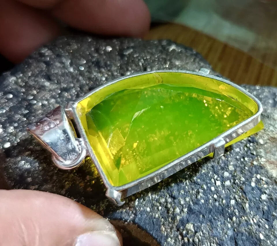 EGL Certified 69.15 Ct Natural Opal 925 Solid Silver Pendant Loose Gemstone